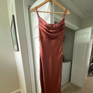 Bridesmaid satin dress